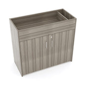 Infant Changing Table, Assembled, Shadow Elm Gray, 37"H x 41.5"W x 19.5"D