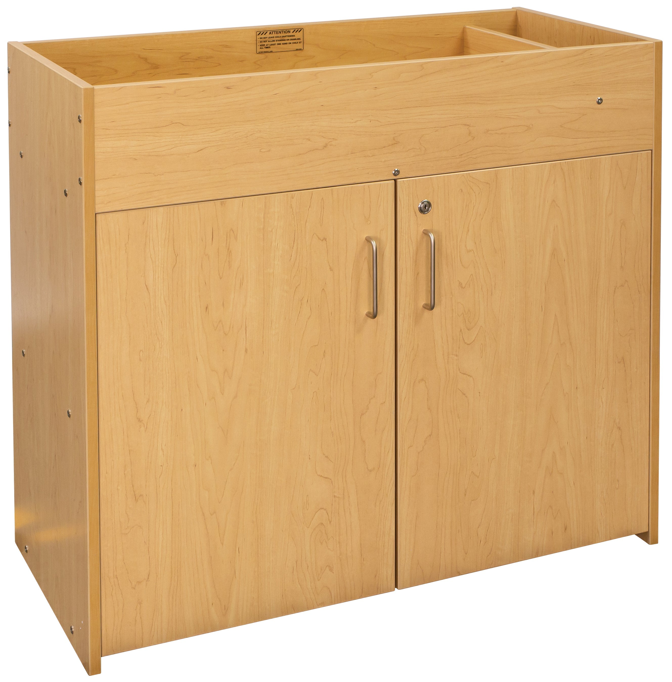 Infant Changing Table, Assembled, Maple/Maple, 37"H x 41.5"W x 19.5"D