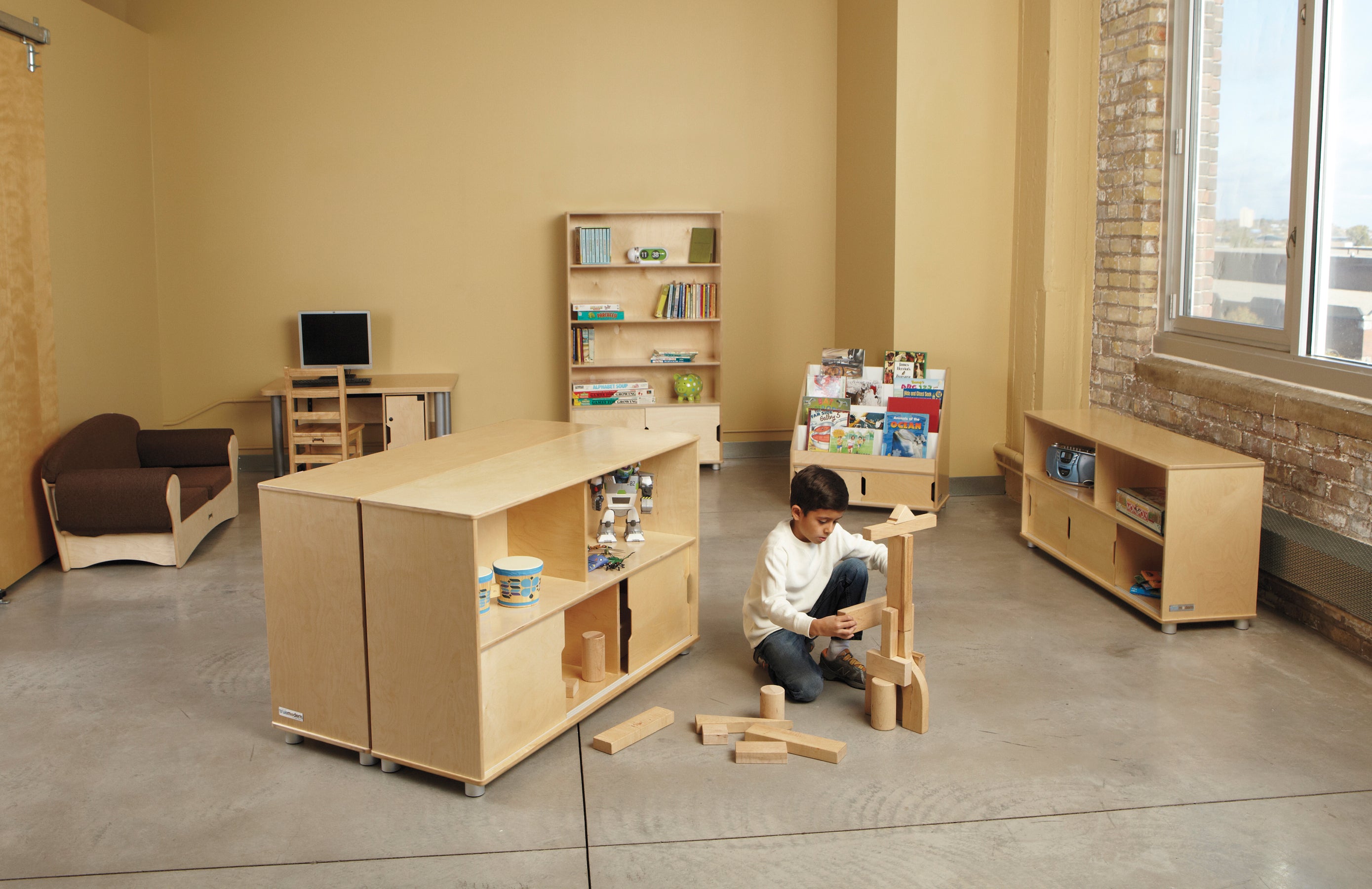 TrueModern® Low Storage Shelf