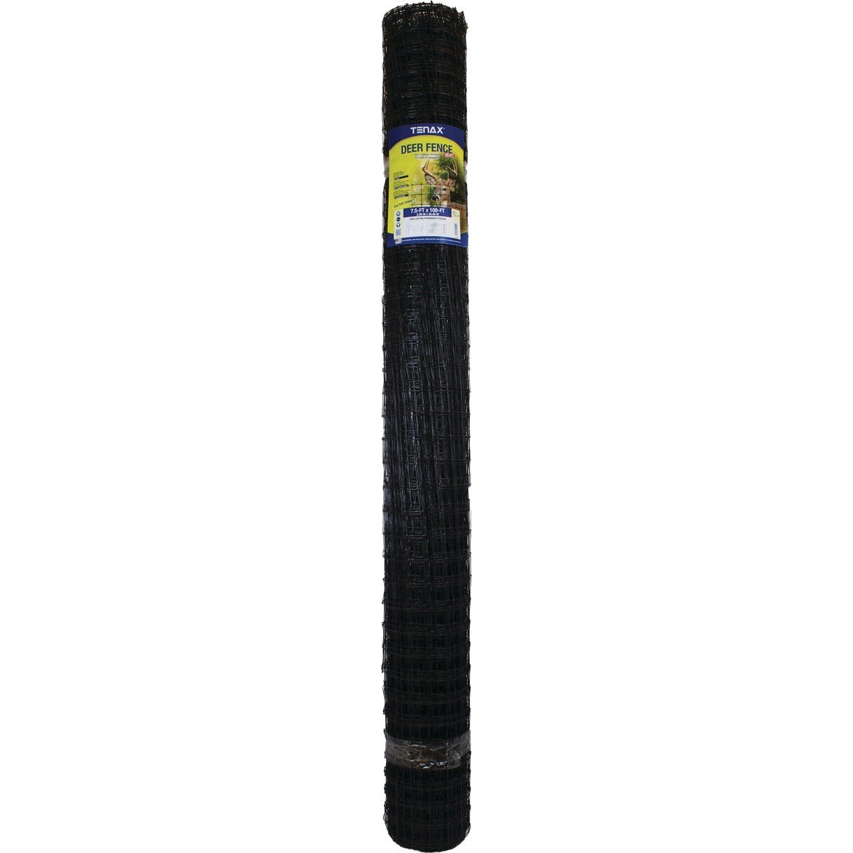 Tenax 7.5 Ft. H. x 100 Ft. L. Polypropylene Deer Fence, Black