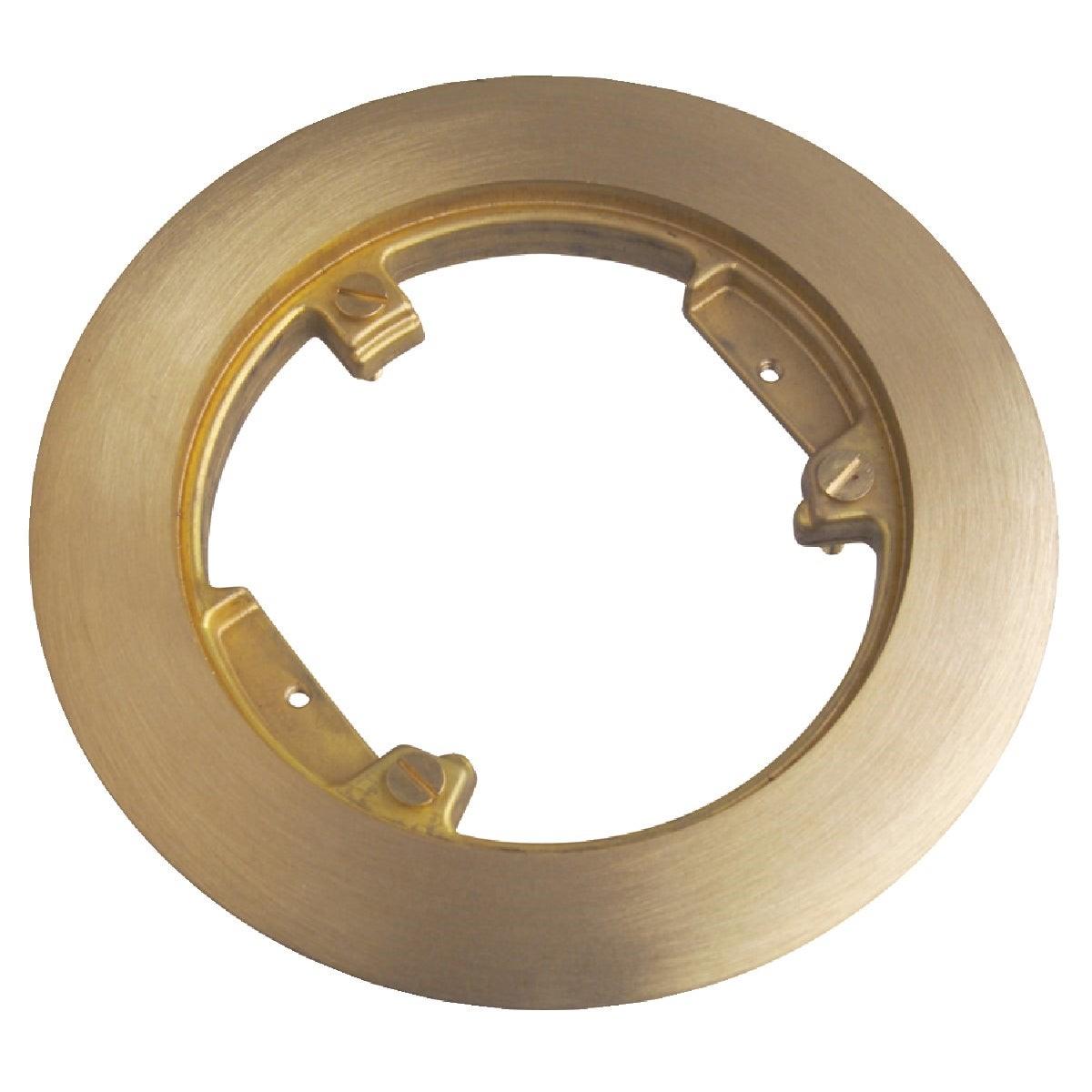 Steel City 5-1/4 In. Polished Brass Model No. 68P Carpet Flange