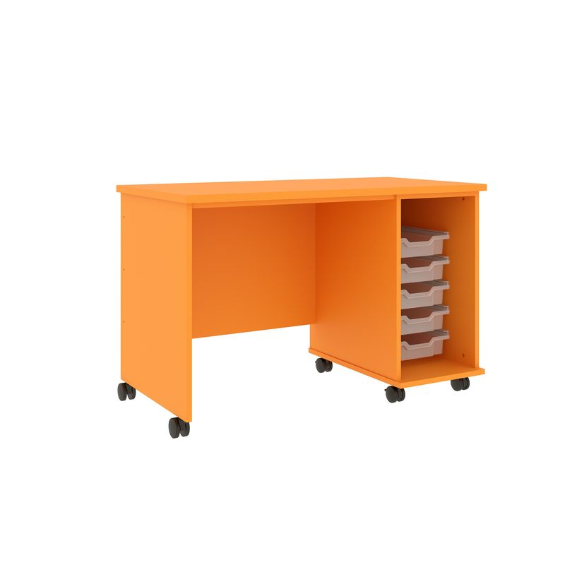 IDS Desk w/Trays, Orange Grove