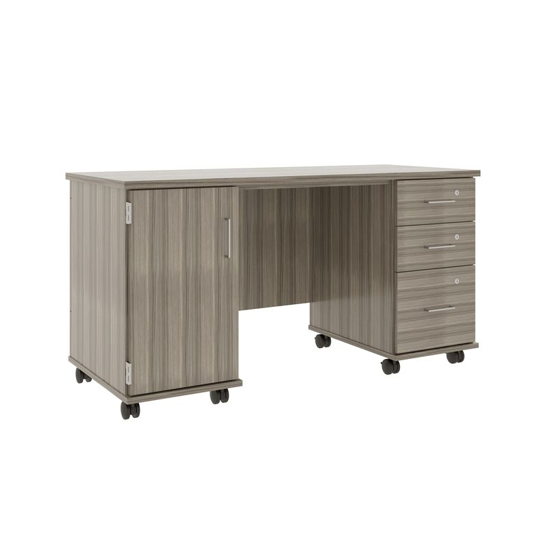IDS Desk BBF & Storage, Shadow Elm