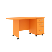 IDS Desk BBF w/Island Top, Orange Grove