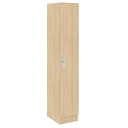 Single Wide One Compartment, Battle Creek Oak, 72"H x 12.5"W x 17"D