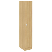 Single Wide One Compartment, Door County Oak, 72"H x 12.5"W x 17"D