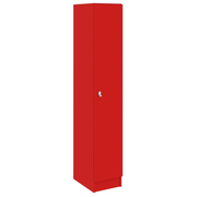 Single Wide One Compartment, Tulip Red, 72"H x 12.5"W x 17"D