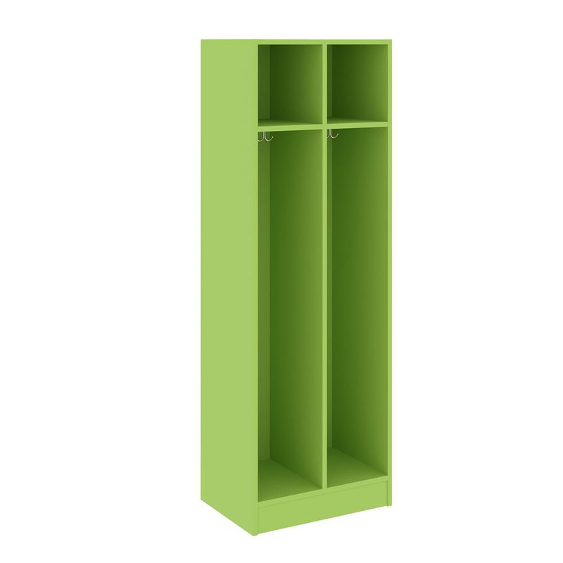 Double Wide Two Compartment, Island, 72"H x 24"W x 17"D