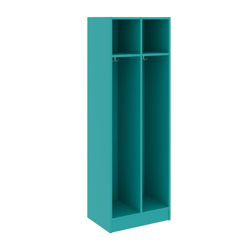 Double Wide Two Compartment, Ocean, 72"H x 24"W x 17"D