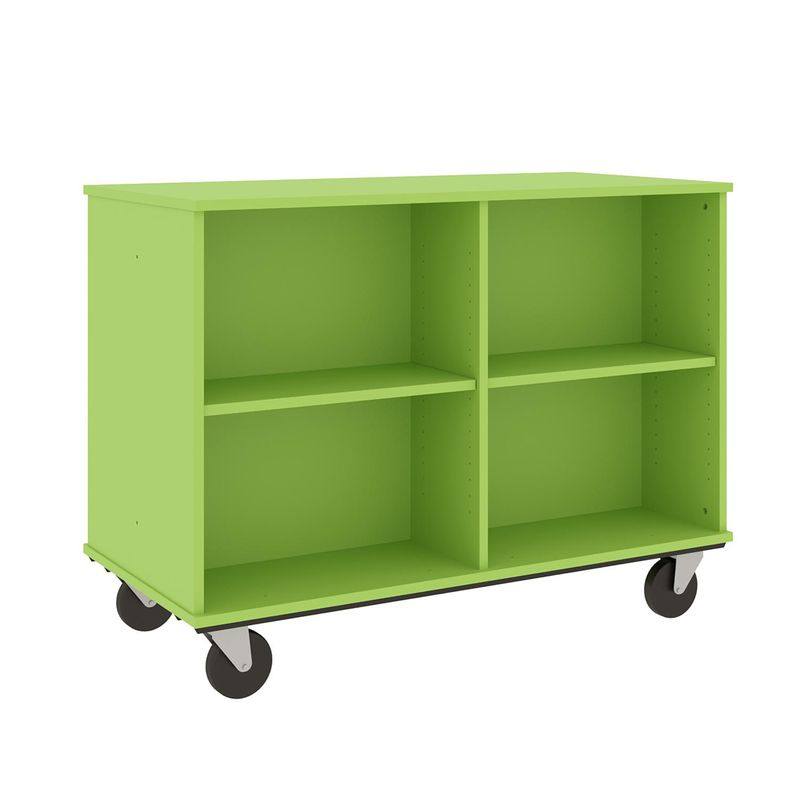 36" Tall - Open Double Sided Book Cart, Island