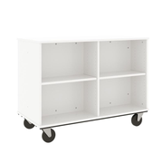 36" Tall - Open Double Sided Book Cart, Insipid