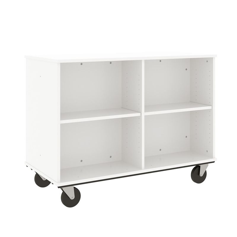 36" Tall - Open Double Sided Book Cart, Insipid