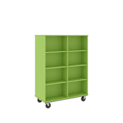 67" Tall - Open Double Sided Book Cart, Island