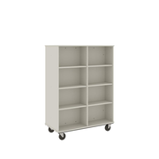 67" Tall - Open Double Sided Book Cart, Mirage
