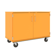 36" Tall - Closed Paper Storage w/ Lock, Orange Grove