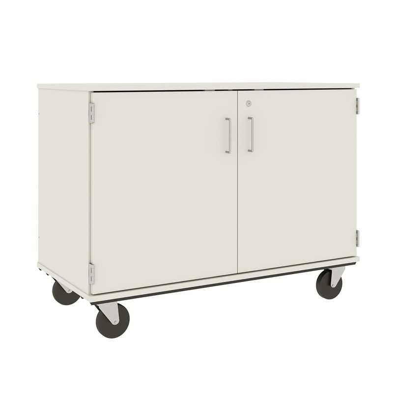 36" Tall - Closed Paper Storage w/ Lock, Mirage