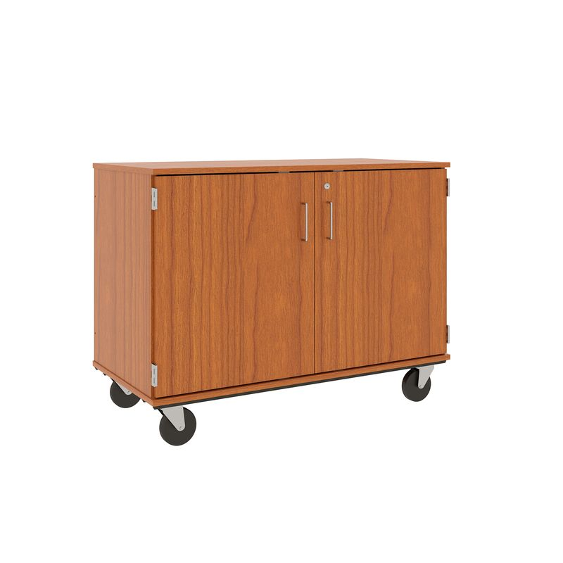 36" Tall - Closed Paper Storage w/ Lock, Cherry