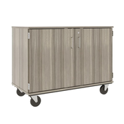 36" Tall - Closed Paper Storage w/ Lock, Shadow Elm