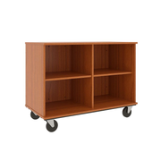36" Tall - Open Divided Storage, Cherry