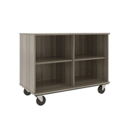 36" Tall - Open Divided Storage, Shadow Elm