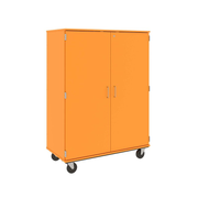 67" Tall - Closed Shelf Storage w/ Lock, Orange Grove