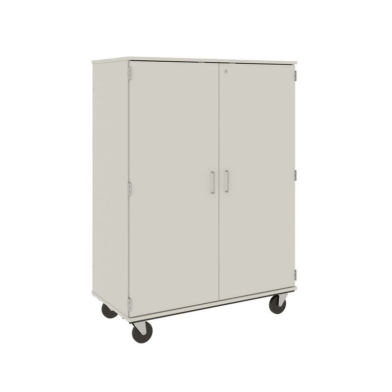67" Tall - Closed Shelf Storage w/ Lock, Mirage