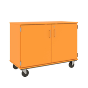 36" Tall - Closed Cubbie Storage w/ Lock, Orange Grove