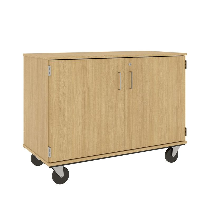 36" Tall - Closed Cubbie Storage w/ Lock, Door County Oak