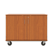 36" Tall - Closed Cubbie Storage w/ Lock, Cherry