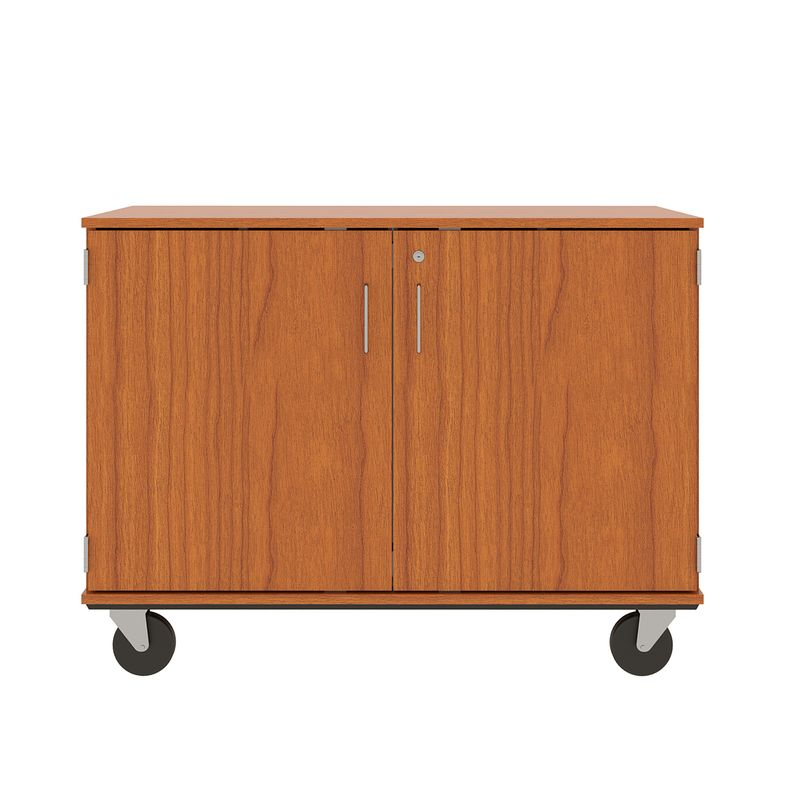 36" Tall - Closed Cubbie Storage w/ Lock, Cherry