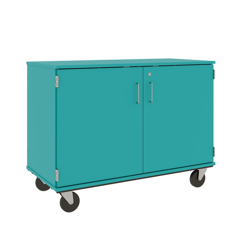 36" Tall - Closed Cubbie Storage w/ Lock, Ocean