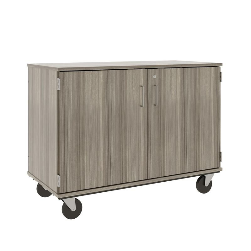 36" Tall - Closed Cubbie Storage w/ Lock, Shadow Elm