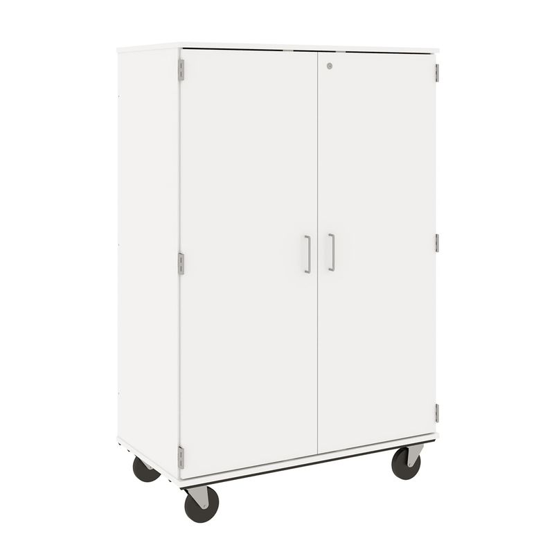 67" Tall - Closed Bin Storage, 36 (3') Trays - With Doors w/ Lock, Insipid