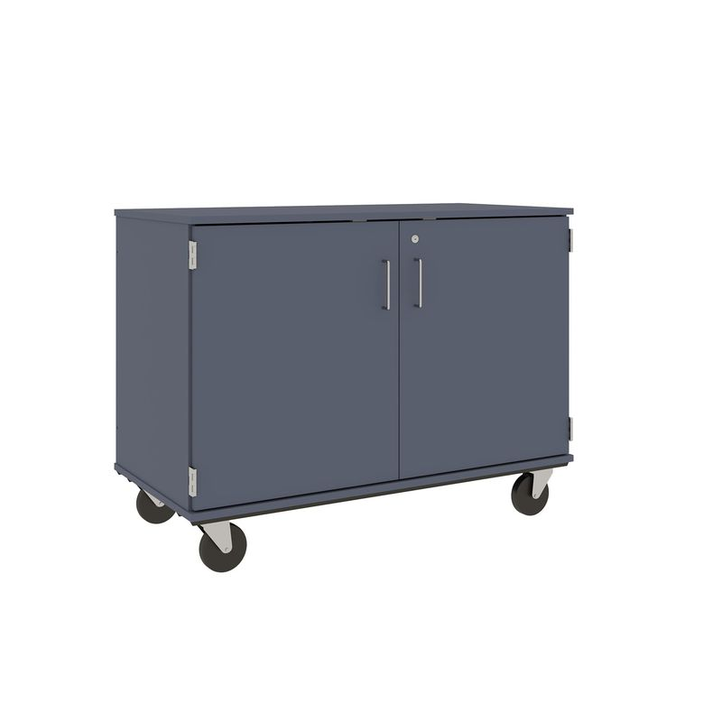 36" Tall - Closed Tray Storage, 18 (3-1/2") Trays - With Doors w/ Lock, Tsunami