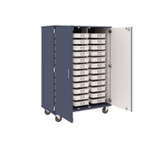 67" Tall - Closed Tray Storage, 36 (3-1/2") Trays - With Doors w/ Locks, Tsunami