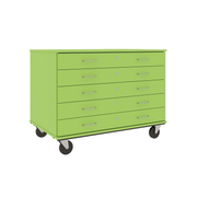 36" Tall - Five Drawer Storage - 29" deep w/ Lock, Island