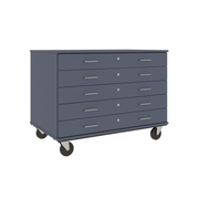 36" Tall - Five Drawer Storage - 29" deep w/ Lock, Tsunami