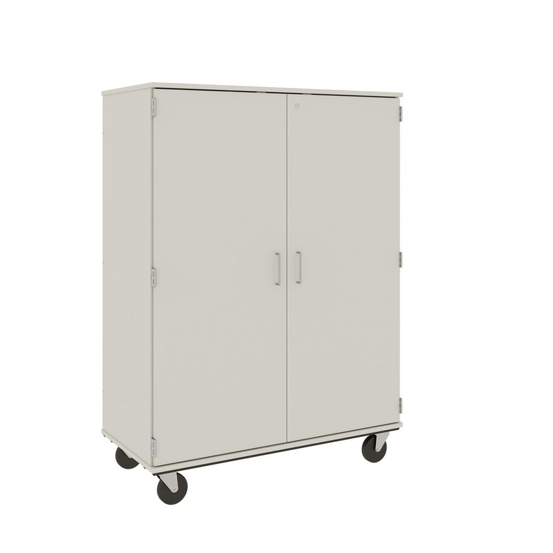 67" Tall - Closed Wardrobe/Shelf Combination Storage w/ Lock, Mirage