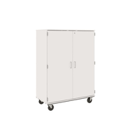 67" Tall - Closed Wardrobe/ File Drawer Combination Storage w/ Lock, Insipid