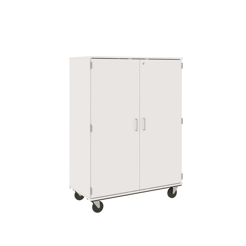 67" Tall - Closed Wardrobe/ File Drawer Combination Storage w/ Lock, Insipid