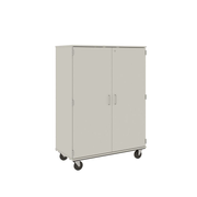 67" Tall - Closed Wardrobe/ File Drawer Combination Storage w/ Lock, Mirage