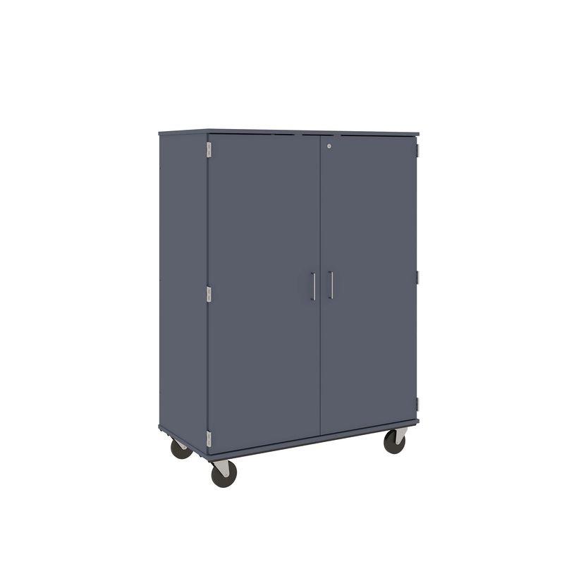 67" Tall - Closed Wardrobe/ File Drawer Combination Storage w/ Lock, Tsunami
