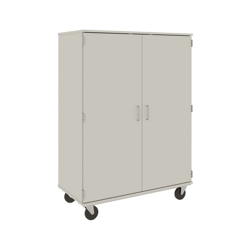 67" Tall - Computer Center Storage w/ Lock, Mirage