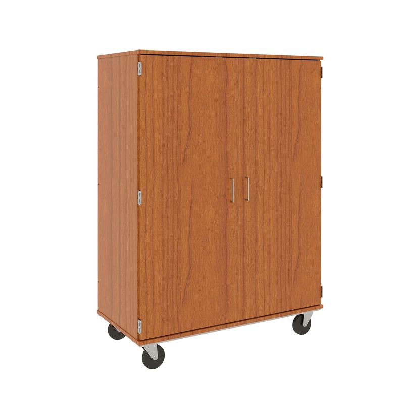 67" Tall - Computer Center Storage w/ Lock, Cherry