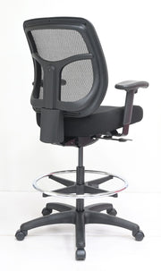TEMPURPEDIC Apollo Drafting Chair - Dove Black