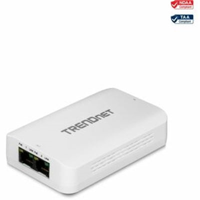 TRENDnet 2-Port Gigabit PoE++ Extender, TPE-BE200, NDAA & TAA Compliant, Extends up to 200m (656 ft), Daisy Chain 4 Units for up to 500m (1640 ft), Supports 15.4W, 30W, and 60W Devices, Black
