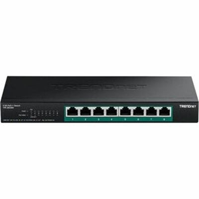 Trendnet - 8-Port 2.5G PoE++ Switch, TPE-BG380, 8 X 2.5GB PoE++ Ports, 230W Poe Power Budget, 40Gbps Switching Capacity - Black