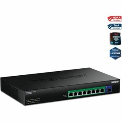 Trendnet Tpe-bg5091 9-port 2.5g Gan Power Poe++ Switch with 10g Sfp+ Ports