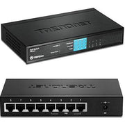 TRENDnet 8-Port 10/100Mbps PoE Switch, 4x 10/100 Ports, 4x 10/100 PoE Ports, 30W PoE Power Budget, 1.6 Gbps Switching Capacity