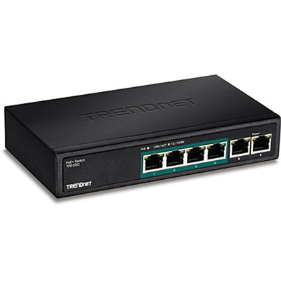 TRENDnet TPE-S50 6-Port Fast Ethernet PoE+ Switch